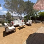 Segovia Light Brown Eucalyptus Outdoor Couch