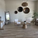 Arya Natural Wood Ladder Leaning Full Length Mirror