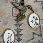 Blue Oval Botanicals by Dan Hobday Framed Wall Art 2 Piece