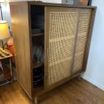 Gustav Short Vintage Acorn and Cane Bookshelf