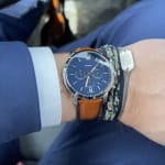 Neutra Chronograph Luggage Leather Watch and Bracelet Set