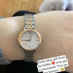 Jacqueline Mini Three Hand Two Tone Stainless Steel Watch ES4612