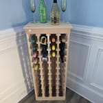Pine Wood 44 Bottle Wine Rack