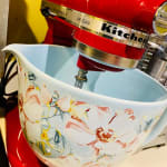 5-Quart Patterned Ceramic Bowl for Tilt-Head Mixers (White Gardenia), KitchenAid