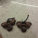 Beaded Wool Bee Ornament