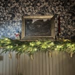 Green Faux Norfolk Pine Pre Lit LED Battery Operated Garland