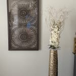 Espresso Rice Paper Shadow Box Wall Art