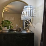 Gold Capiz Tapered Table Lamp Shade