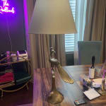 Brass Art Deco Peacock Table Lamp Base