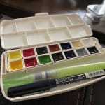 Kuretake Gansai Portable Watercolor Set - Set of 14, Assorted