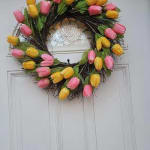 Spring Tulip Wreath - 24"