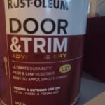 Rust-Oleum 369383 Advanced Dry Door & Trim Paint, Quart, Satin Black
