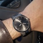 Hand Smoke Stainless Steel Watch 