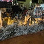 Laser Cut Wood Haunted Macabre Manor LED Light Up Decor