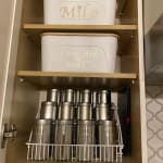 Pull Down Spice Rack White, 13-1/2 x 10-1/2 x 8-1/2 H | The Container Store