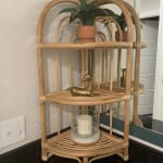 Shelton Natural Rattan Storage Shelf - World Market