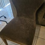 Ella Mink Chenille Upholstered Dining Chair Set of 2
