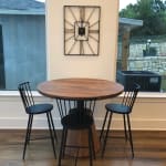 Neal Black Steel Counter Stool