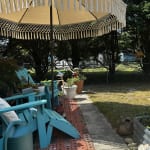 Natural 9 Ft Replacement Umbrella Canopy With Fringe