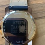 Grant Sport Chronograph Blue Leather Watch FS5237 Fossil