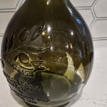 Green Recycled Glass Oil Bottle with Spout