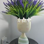 Pastel Head Planter, Striped