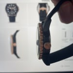 FB-01 Three-Hand Date Black Silicone 