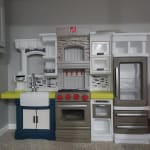 Step 2 Step2 Elegant Edge Play Kitchen Large Kids Kitchen Playset with Real Lights Sounds Over 70 Pc Play Food Toy