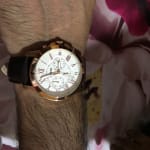 Grant Chronograph Brown Leather Watch 