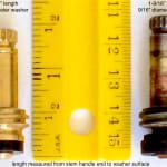 Brass Craft R15S-2P+5 Supply Stop Stem – Plastic Stem With Seat Washer For Home Plumbing Repair