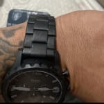 Nate Chronograph Black Stainless Steel 