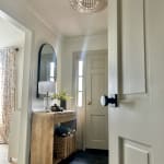 Gold Capiz Drum Flush Mount Ceiling Light