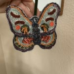 Beaded Wool Bee Ornament