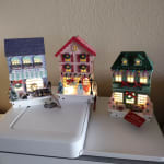 Periwinkle Laser Cut Wood Vintage Bakery LED Light Up Decor