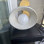 Faux Stone Sphere Solar LED Table Lamp