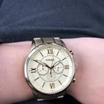 Flynn Chronograph Gold Tone Stainless Steel Watch BQ1128IE Fossil