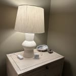 White Terracotta Stacked Table Lamp Base