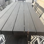 Rayne Charcoal Eucalyptus Wood Outdoor Dining Table