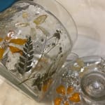 Glass Pressed Flower Bathroom Accessories Collection - World Market