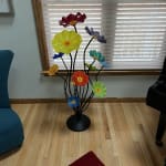 Seven-Flower Rainbow Bouquet by Scott Johnson and Shawn Johnson (Art Glass  Sculpture)
