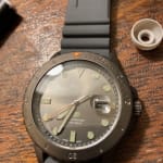 Fossil Blue Dive - Date Gray Silicone FS5994 Three-Hand Watch - Fossil
