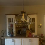 Clear Blown Glass Teardrop and Gold Metal Pendant Lamp - World Market
