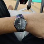 Three-Hand Smoke Stainless Steel Watch 