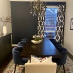 Velvet channel back outlet isadora dining chair