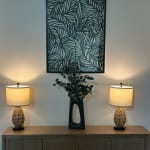 White And Black Rice Paper Leaf Shadow Box Wall Art - World Market