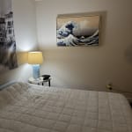 Milky Blue Glass Faceted Pillar Table Lamp Base - World Market