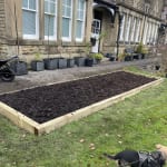 Wickes Incised Light Green Garden Sleeper - 100 x 200 x 2400mm