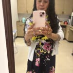 Floral Printed Dress - Black & Blue