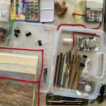 Artbin Quick View 15 X 3.25 X 14.375 Deep Base Translucent Carry