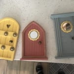 Painted Wood Fairy Doors Set of 3